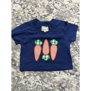 Baby Boy Saving Grace Smocks Newborn Easter Appliqué Shirt Easter